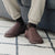 Sheepskin turn slipper - Chocolate Sat